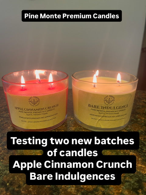 candle wont stay lit? Testing two new candles: Apple Cinnamon Crunch and Bare Indulgences.