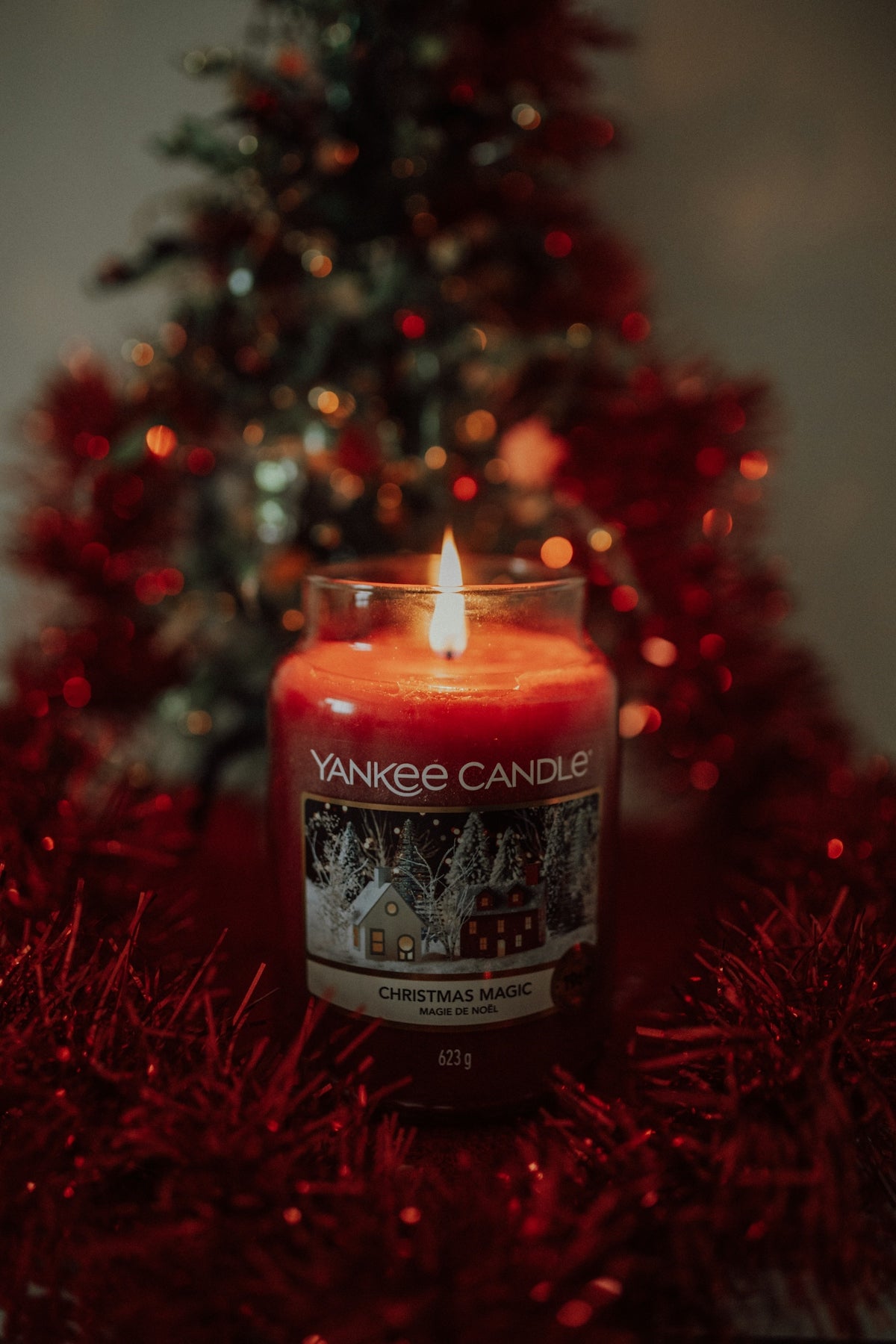 a candle in a jar