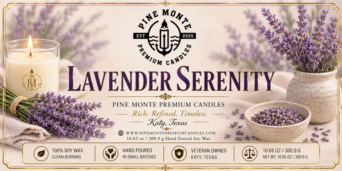 Lavender Serenity Soy Candle – Relaxing Spa Candle |