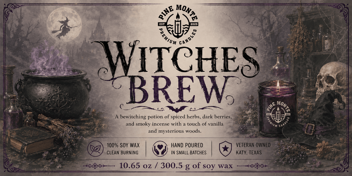 Witches Brew Soy Candle by Pine Monte Premium Candles