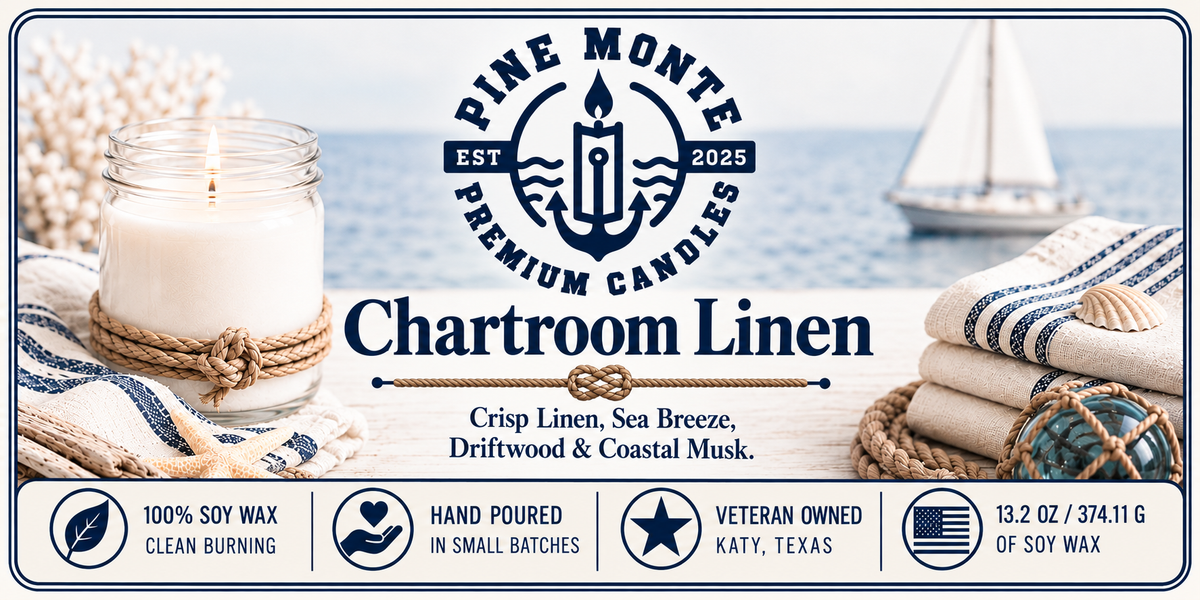 Chartroom Linen Soy Candle – Fresh Clean Linen Candle
