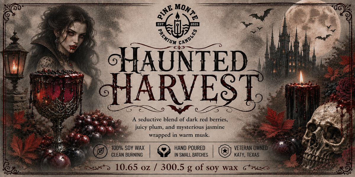 Haunted Harvest Soy Candle | Luxury Halloween Scent