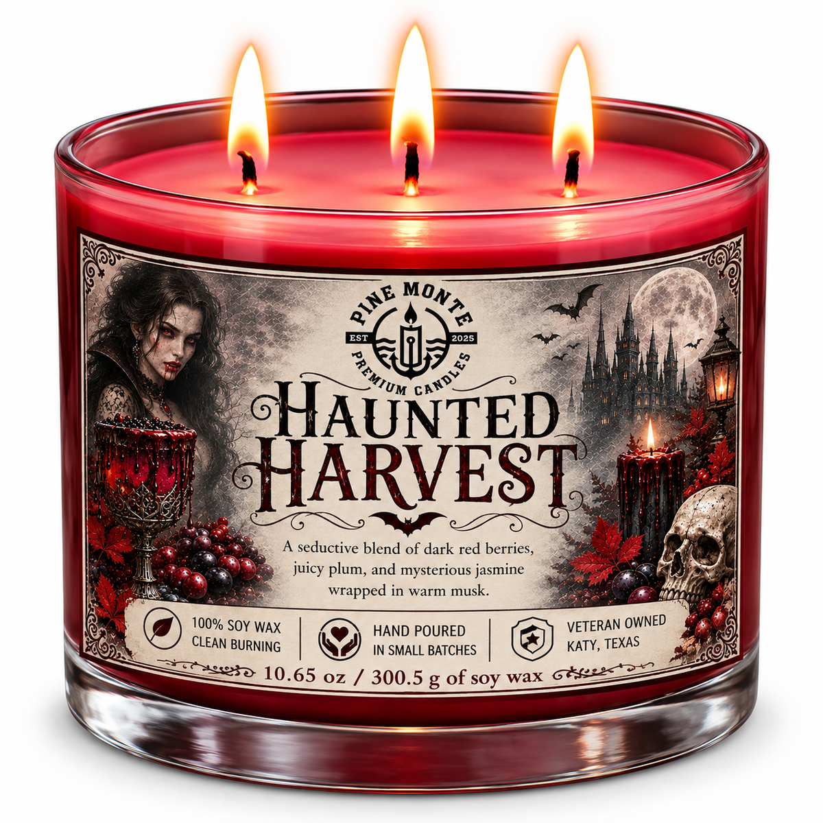 Haunted Harvest Soy Candle | Luxury Halloween Scent