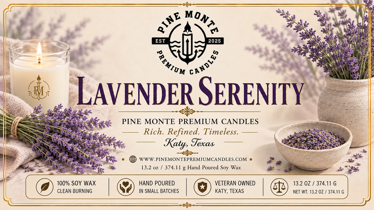 Lavender Serenity Soy Candle – Relaxing Spa Candle |