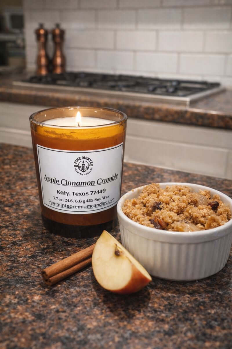 Apple Cinnamon Crunch Soy Candle Spiced Apple Bakery Scented Candle