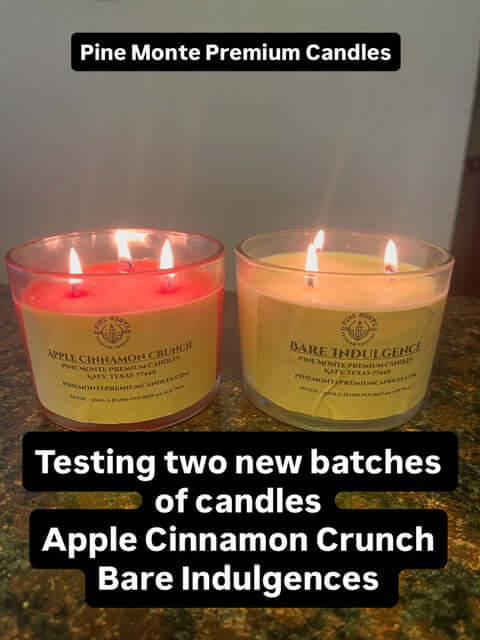 Testing two new candle batches to learn how to make your candle last longer with Pine Monte Premium Candles.