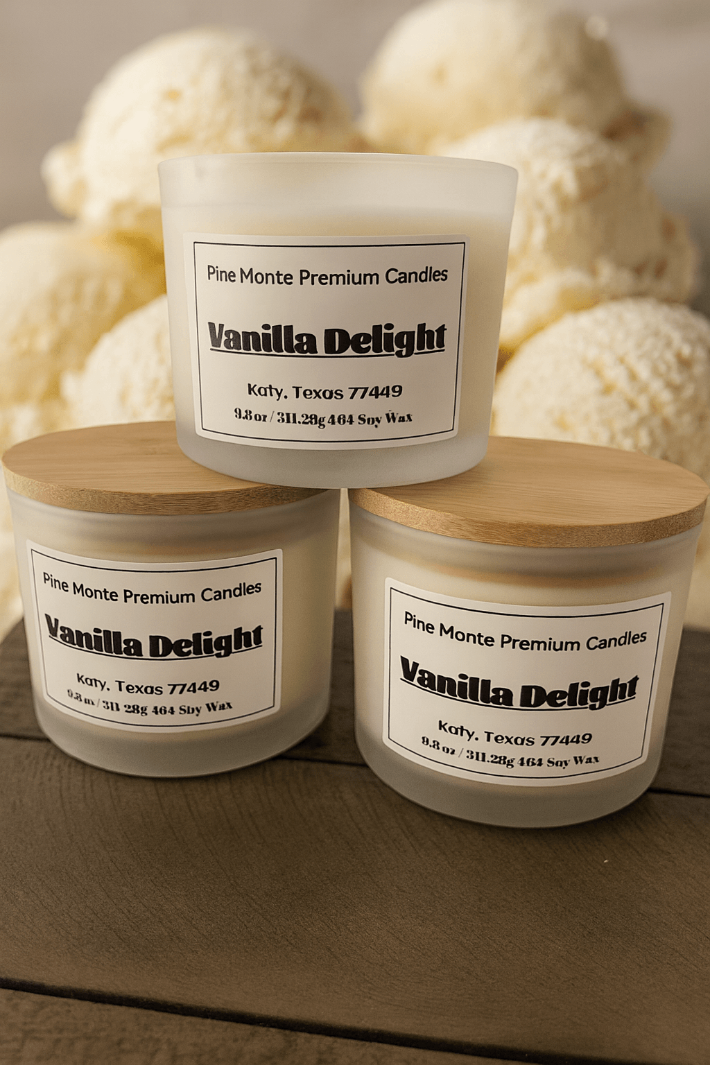 Vanilla Delight Soy Candle Sweet Warm Vanilla Luxury Scented