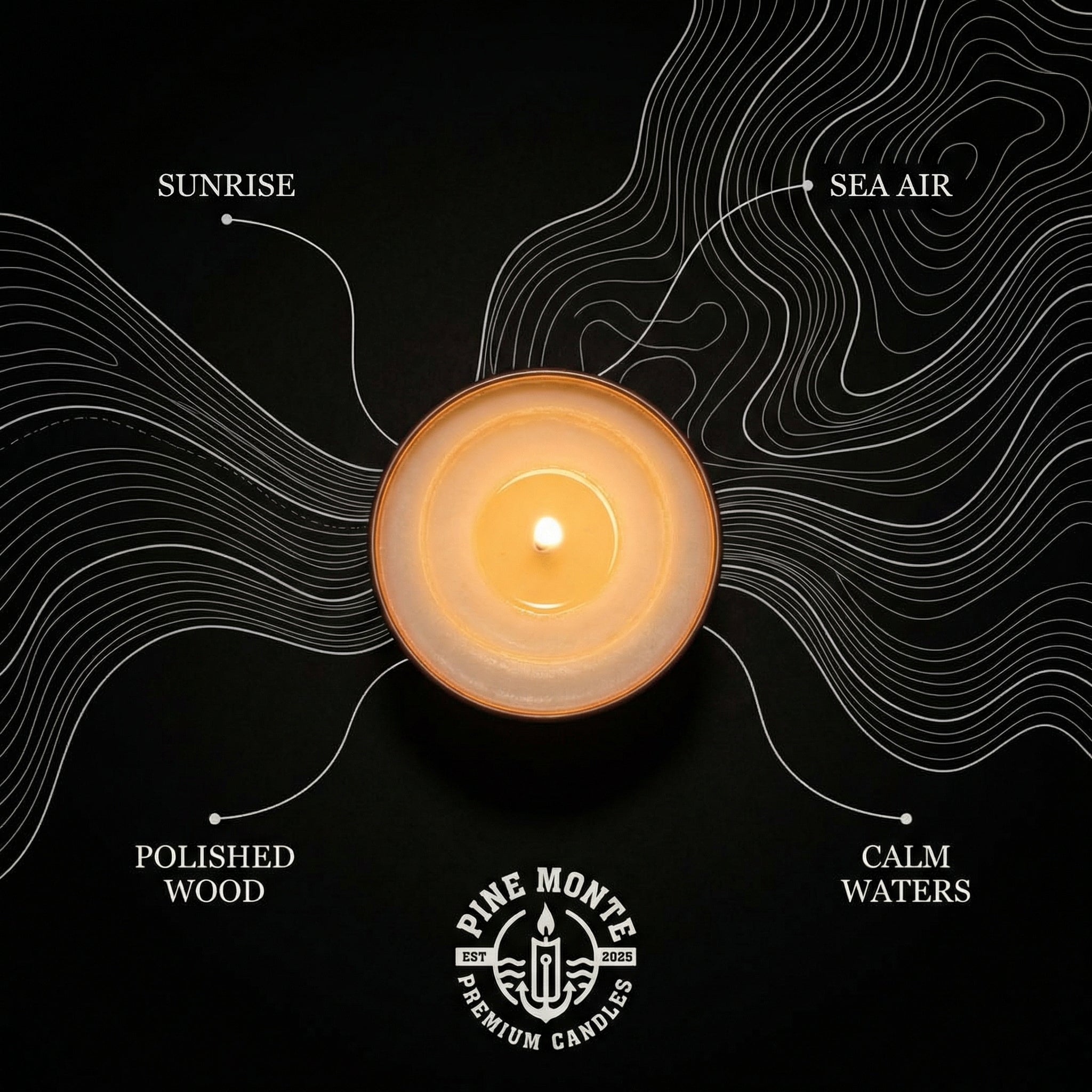 Chartroom Linen Soy Candle – Clean Nautical Fresh Scent