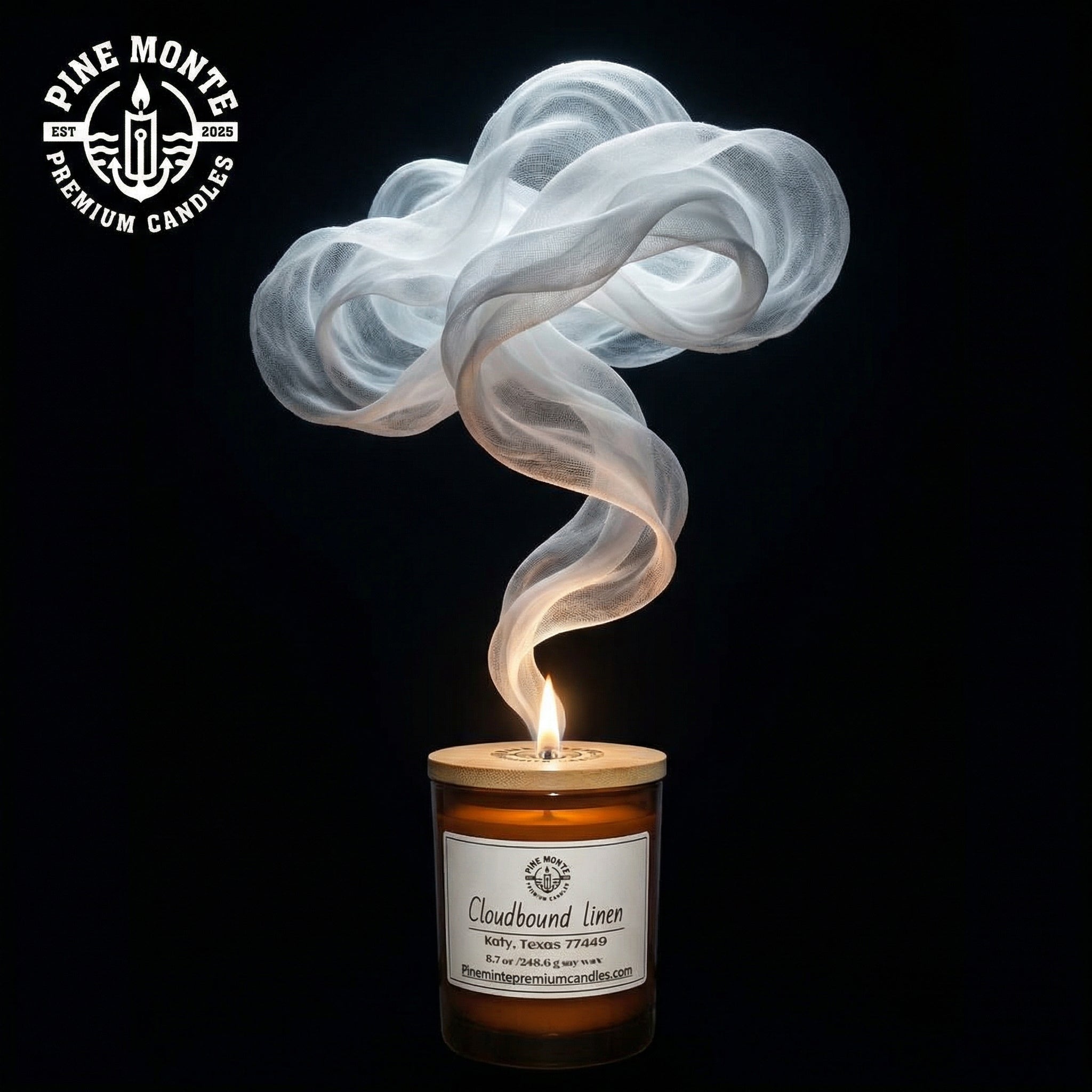 8.2 oz Cloudbound Linen Candle | Crisp Cotton & Soft Powdered Linen