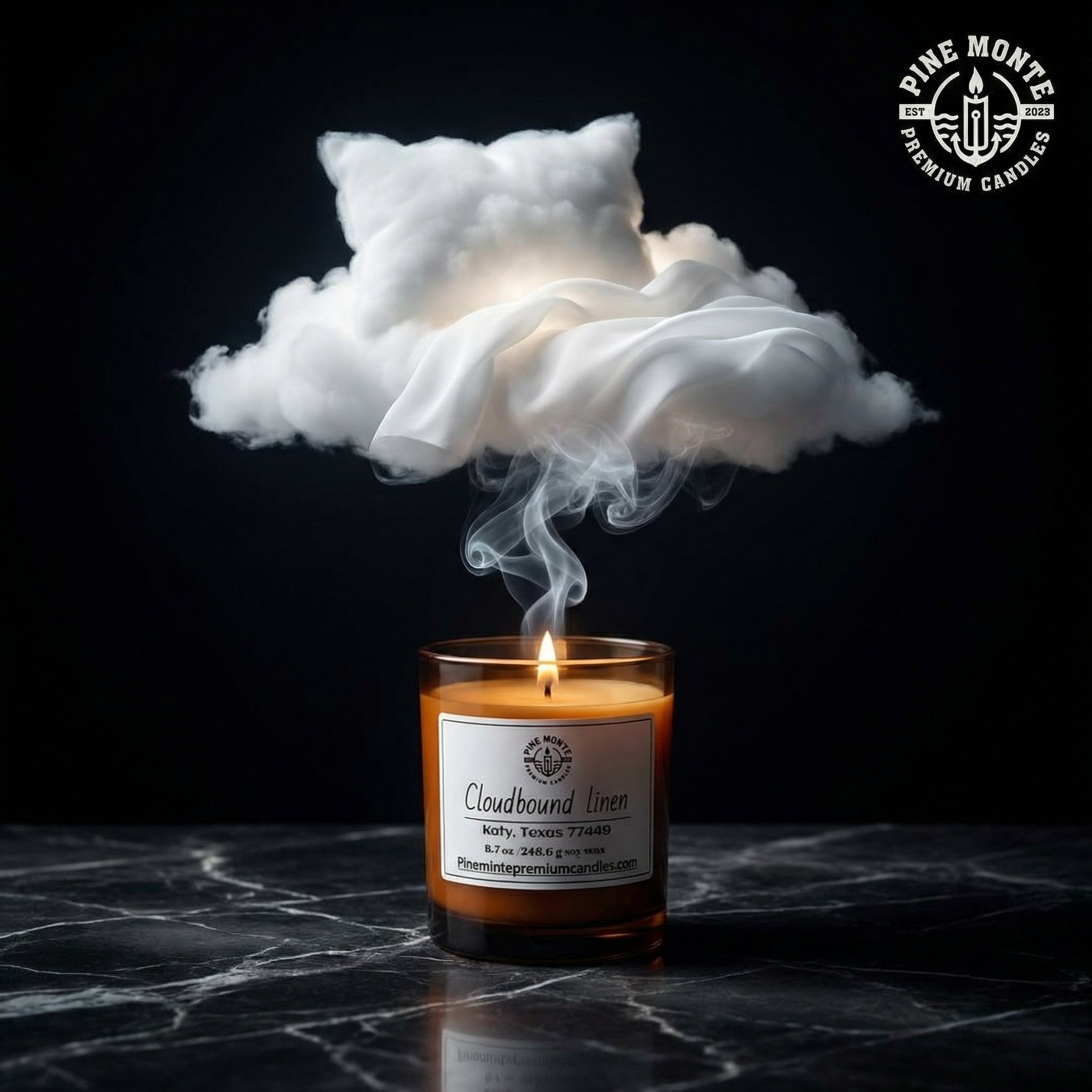 8.2 oz Cloudbound Linen Candle | Crisp Cotton & Soft Powdered Linen