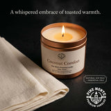 Coconut Comfort Soy Candle  Warm Coconut Luxury Candle | Pine Monte Premium Candles