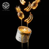 3 wick bare indulgence soy candle  uplifting mood with tropical pineapple coconut paradise fragrance
