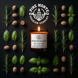 herbal kitchen glow soy candle Glow gourmet scent masterpiece with earthy rosemary and comforting spices
