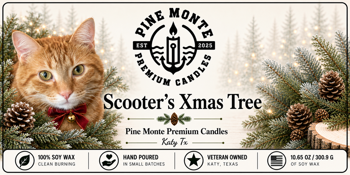Christmas Tree Soy Candle Fresh Evergreen Holiday Scented
