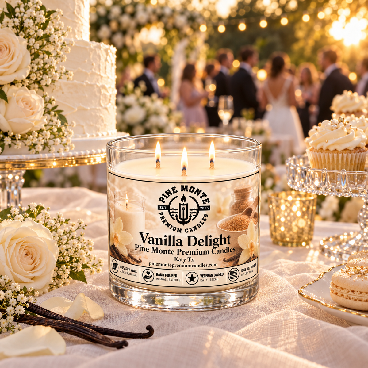 Vanilla Delight Soy Candle Sweet Warm Vanilla Luxury Scented