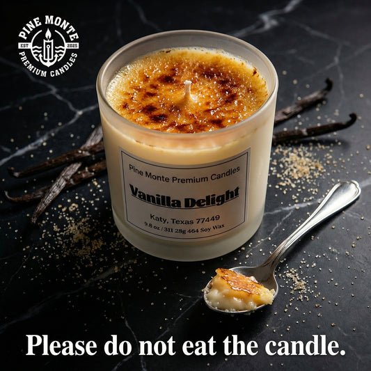 10.6 oz Vanilla Delight 3 Wick Candle | Creamy Vanilla & Brown Sugar | Luxury Soy Wax