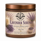 Lavender Serenity Soy Candle – Relaxing Spa Candle |