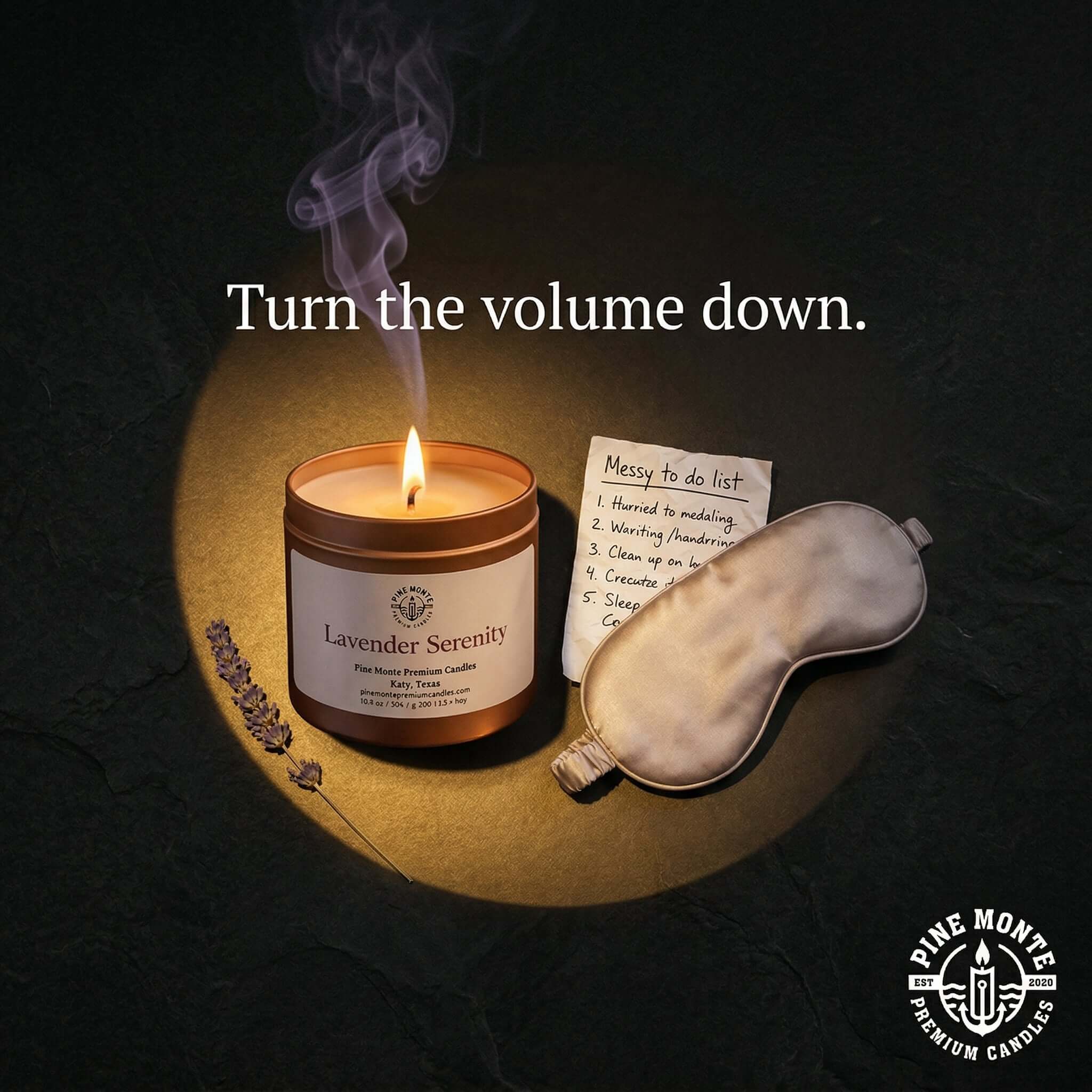 Lavender Serenity Soy Candle – Relaxing spa candle with calming lavender aroma and soothing ambiance.