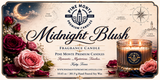 Midnight Blush Soy Candle Romantic Luxury Home Fragrance Candle