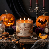 Halloween Pumpkin Pie Spice Soy Candle for Autumn Décor