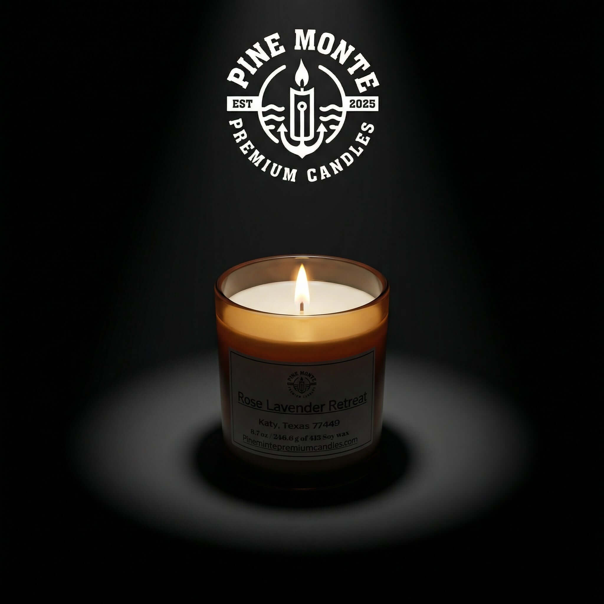 roses and lavender soy candle hand-poured sanctuary candle creating peaceful luxurious ambiance