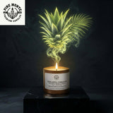 Pineapple paradise soy candle featuring Volcano-inspired tropical fruit fragrance in premium soy wax