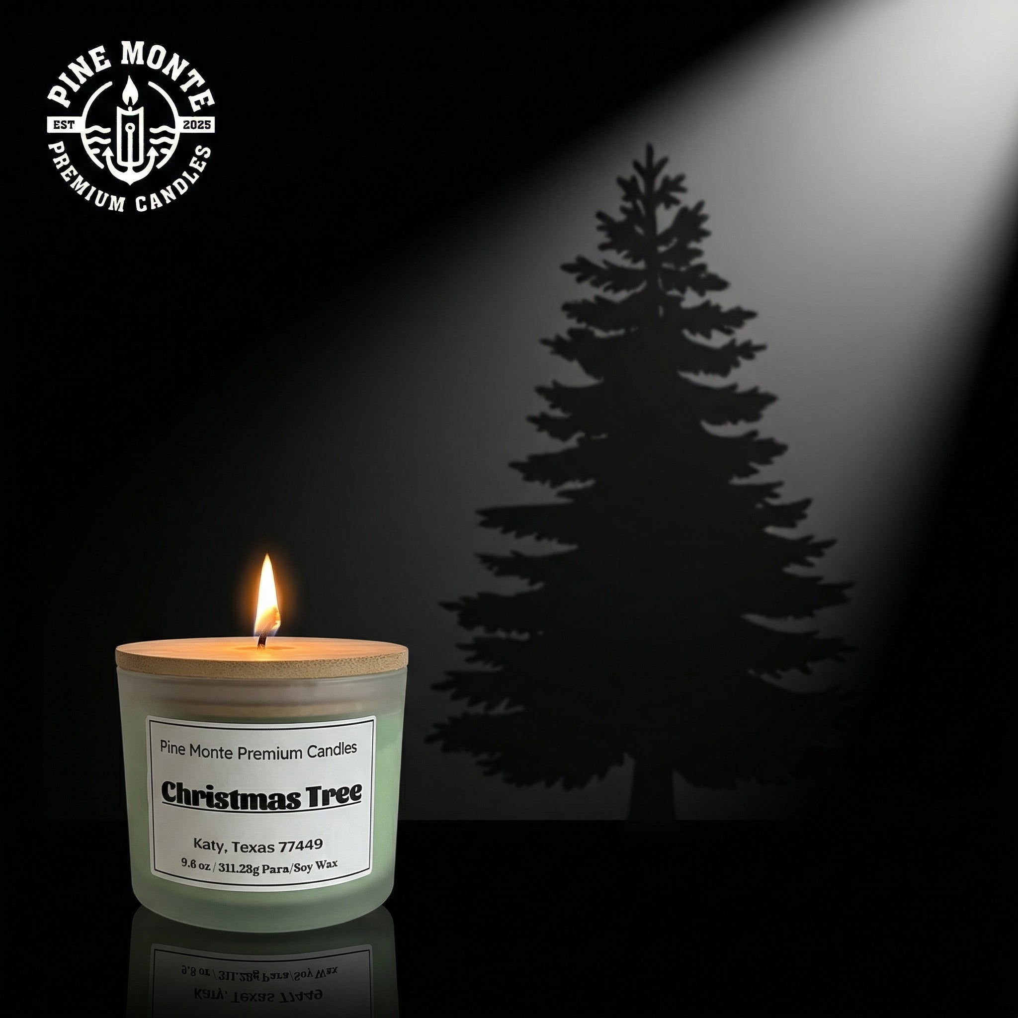 10.6 oz Christmas Tree – Triple Wick Holiday Candle | Strong Throw Evergreen Scent