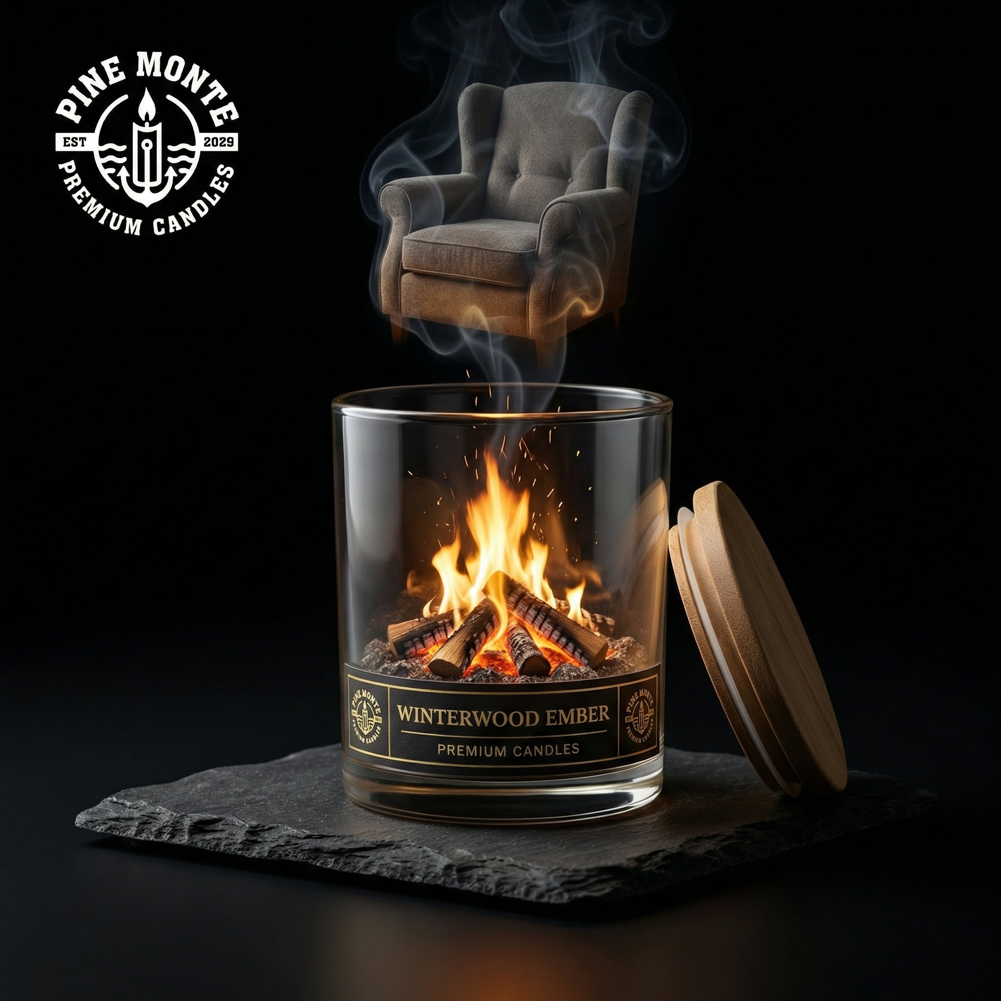 10.6 oz Winterwood Ember 3 wick candle