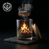 winterwood ember soy candle evoking intimate calm with nostalgic fireside warmth and comfort