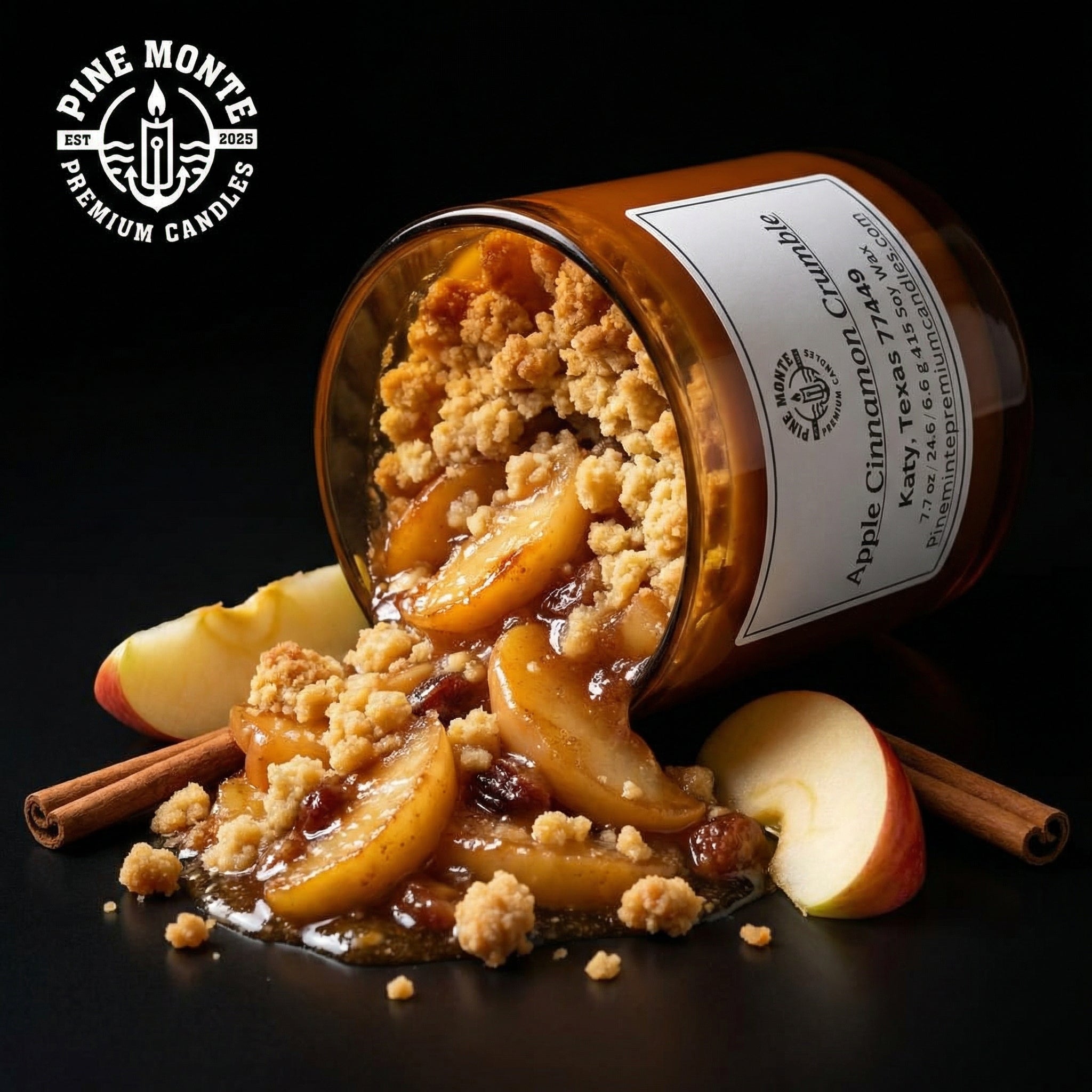 Apple Cinnamon Crunch Soy Candle – Strong Fall Scent