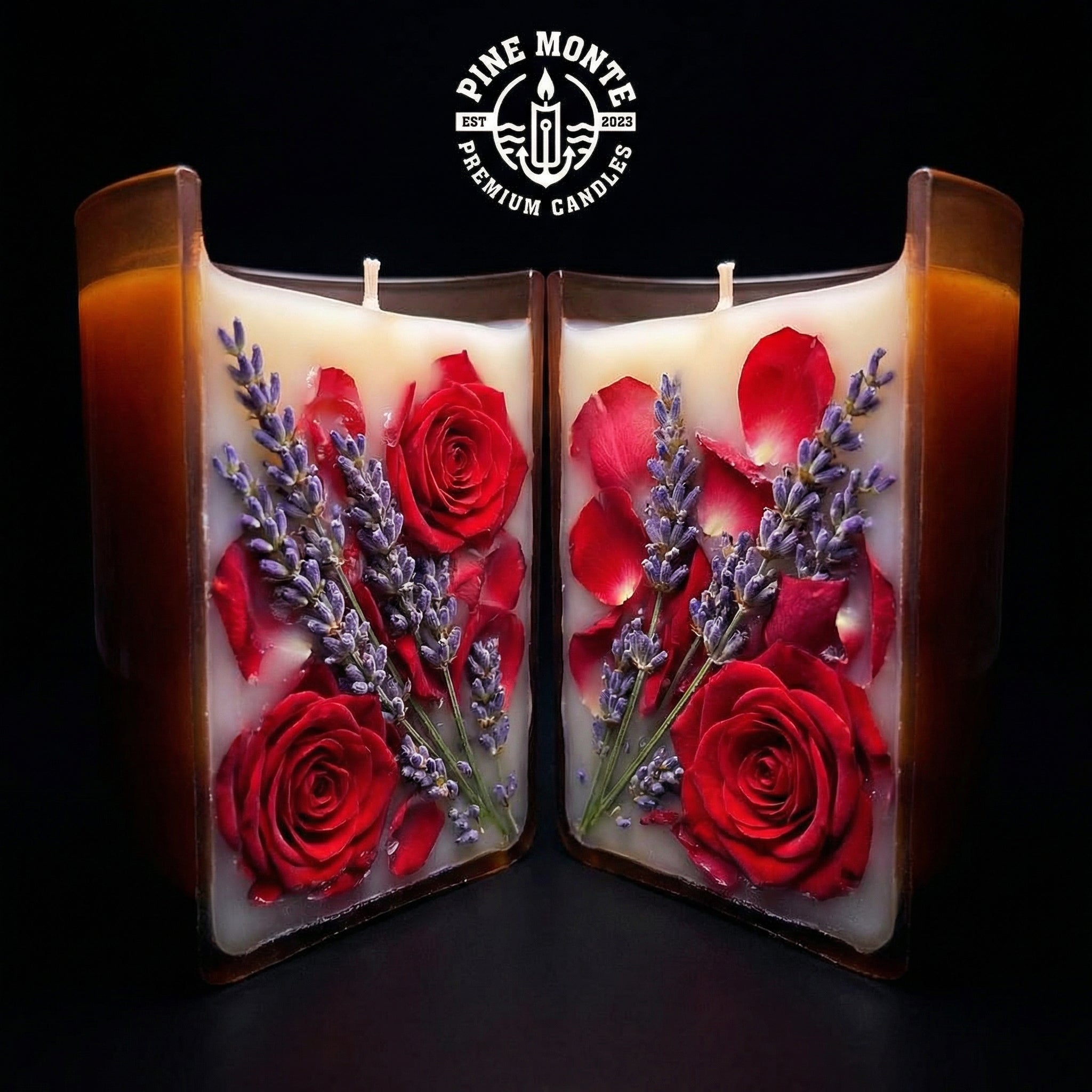 8.2 oz Roses and Laveder Retreat Candle