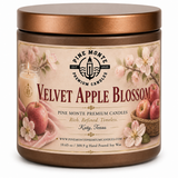 Velvet Apple Blossom Soy Candle Floral Fruity Scented Candle