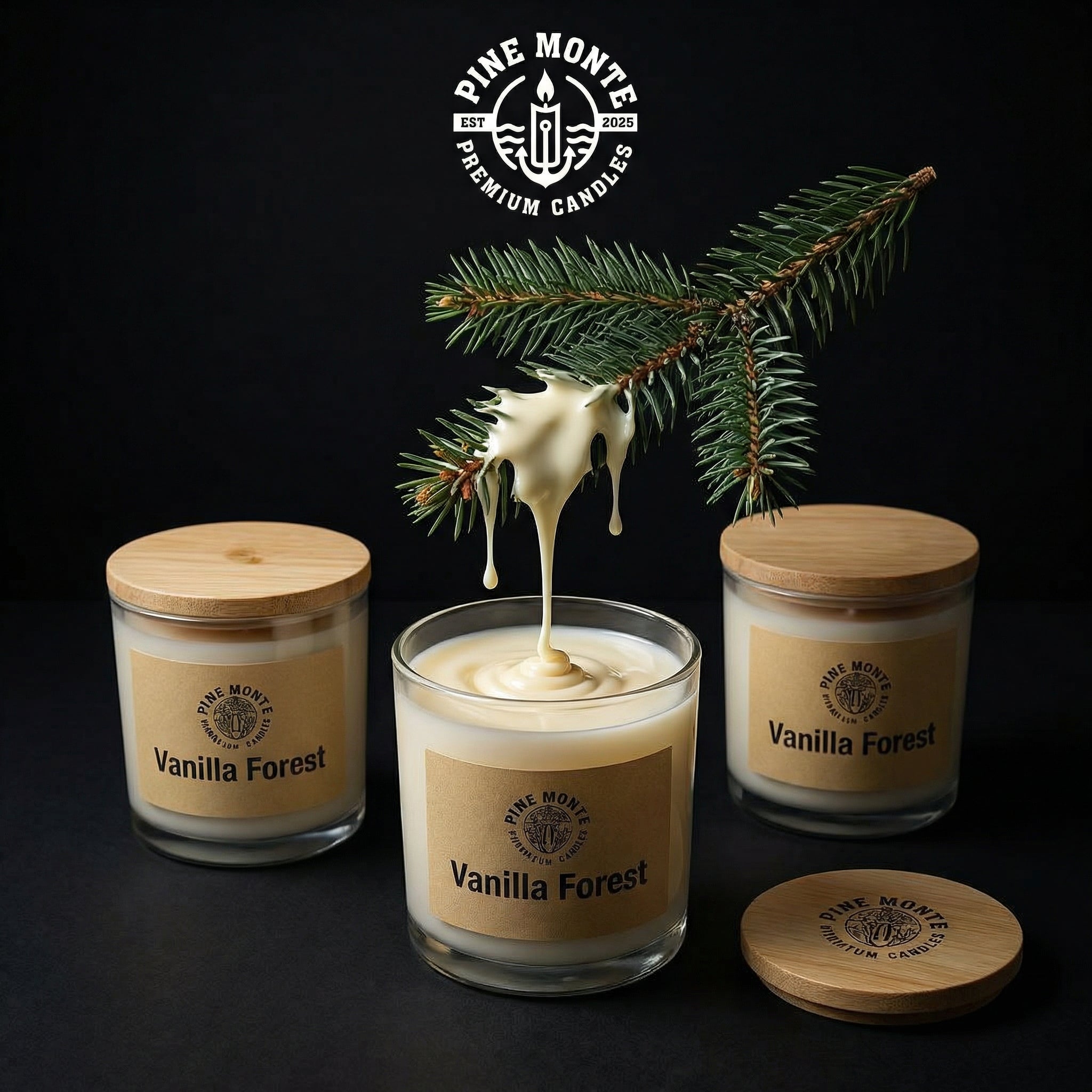 Vanilla Forest Soy Candle | Creamy Vanilla & Fresh Pine Woods