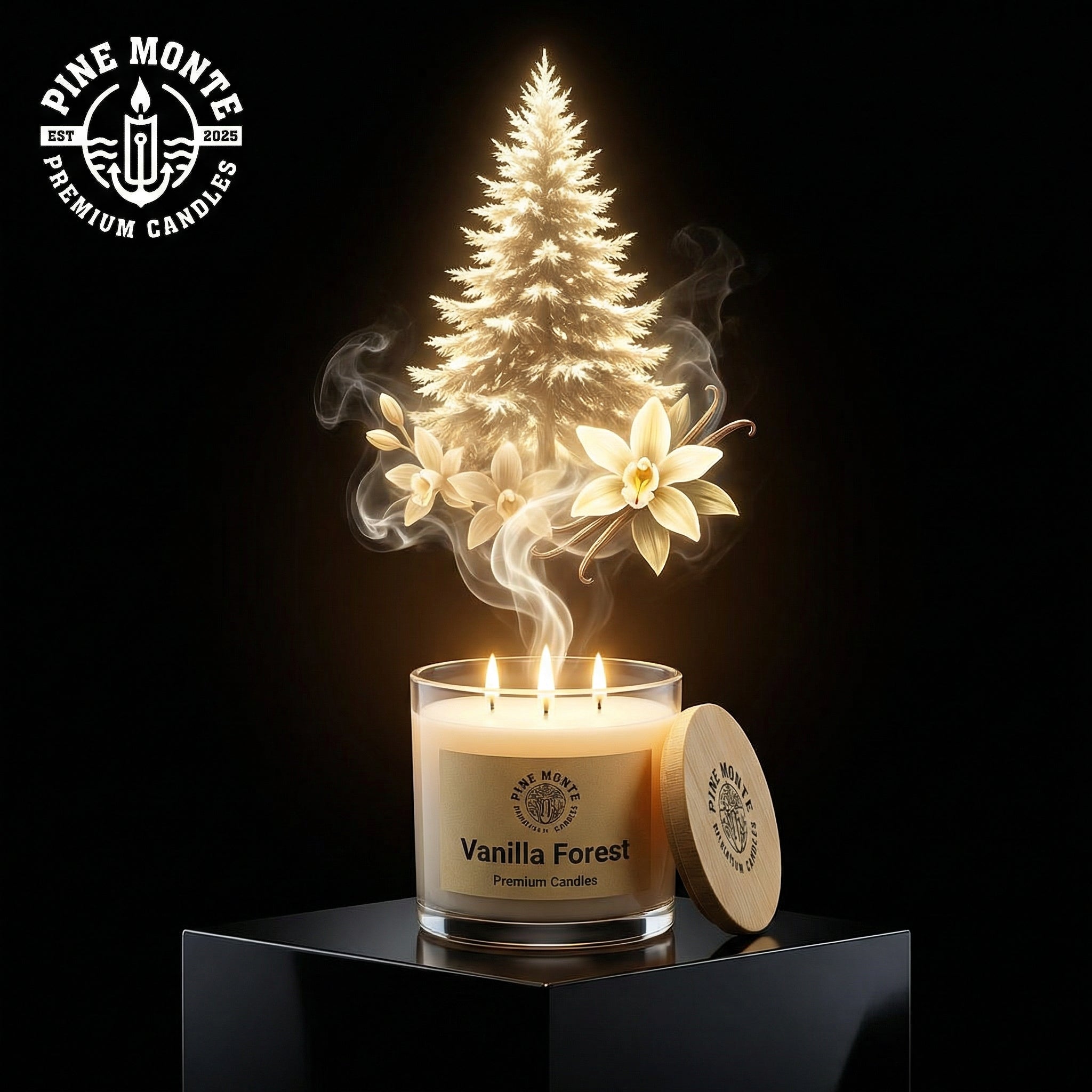 Vanilla Forest Soy Candle | Creamy Vanilla & Fresh Pine Woods