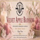Velvet Apple Blossom Soy Candle Floral Fruity Scented Candle