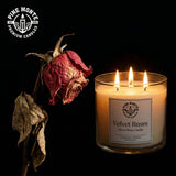 velvet roses soy candle hand-poured soy candle with enchanting rose aroma for romantic secret garden ambiance
