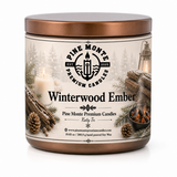 Winterwood Ember Soy Candle Cozy Woodsy Winter Luxury Scented Candle
