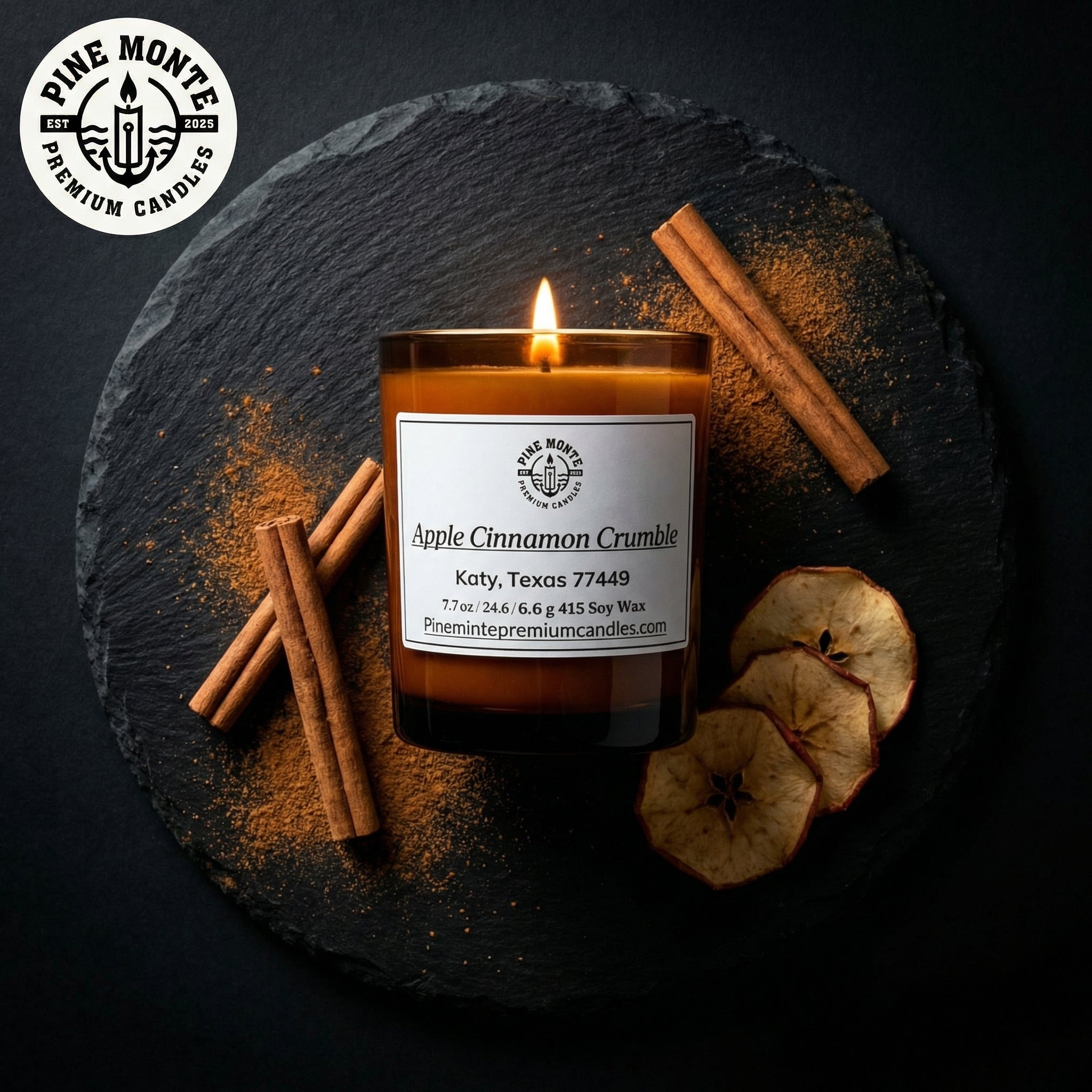 Apple Cinnamon Crunch Soy Candle – Strong Fall Scent