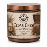 Cedar Chest 3 Wick Soy Candle Classic Cedarwood Luxury Scented