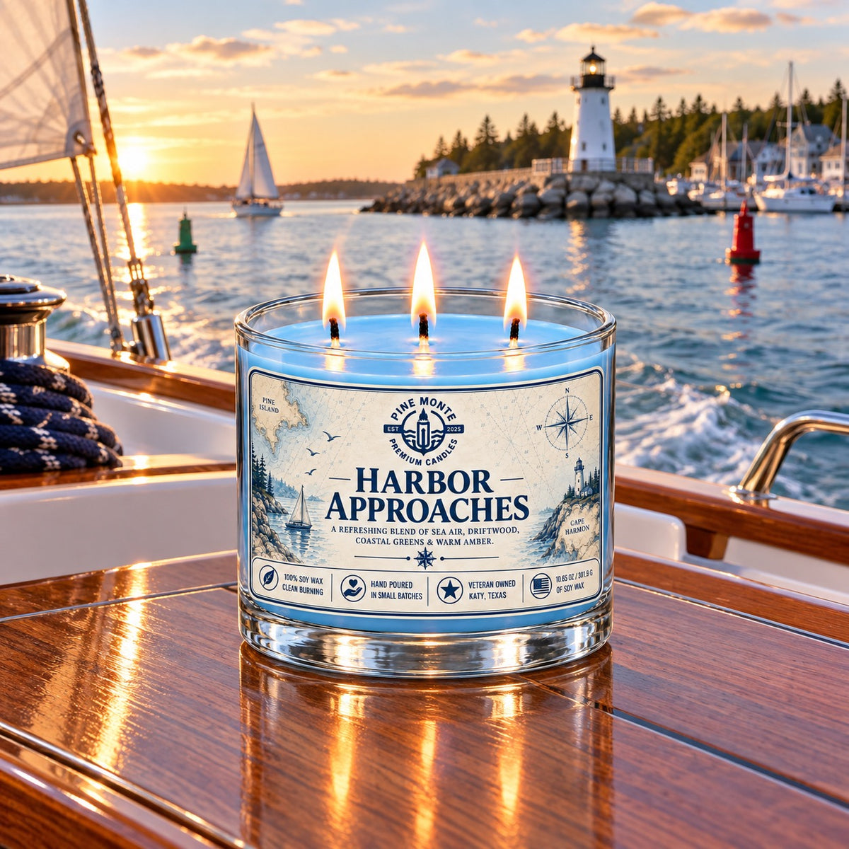 Harbor Approaches 12 oz three wick candle