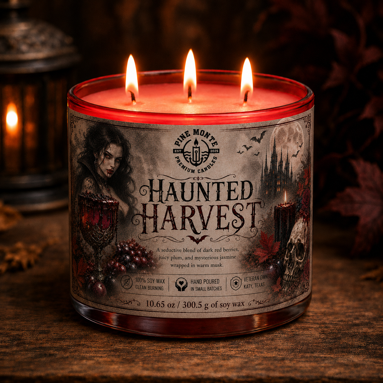 Haunted Harvest Soy Candle | Luxury Halloween Scent