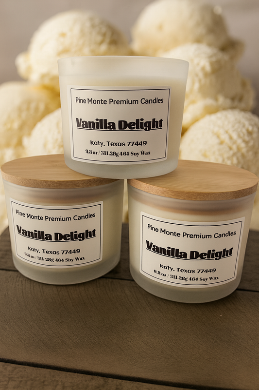 10.6 oz Vanilla Delight 3 Wick Candle