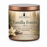 Vanilla Forest Soy Candle Cozy Vanilla Pine Luxury Scented Candle